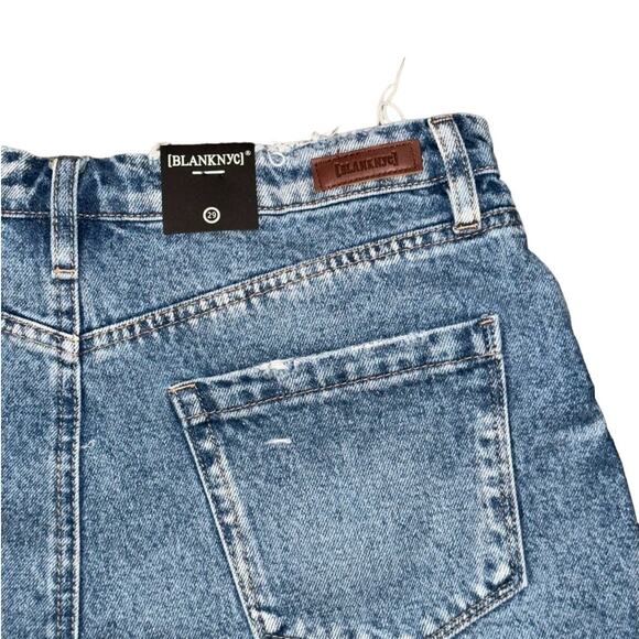 NWT! Blank NYC Cruise Control Denim Hi Rise Frayed Shorts - Size 29 - Picture 11 of 14